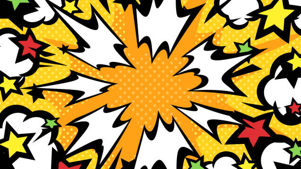 explosion - rázová vlna stock ilustrace