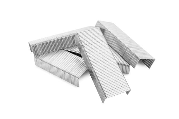 istock Staple gun refills on white background. Office supplies 2177329030