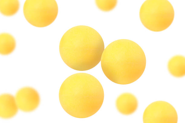 istock Many table tennis balls flying on white background 2177329275