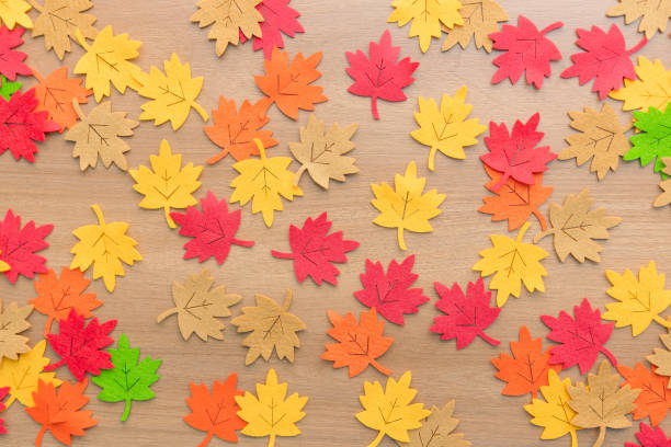 istock Thanksgiving Fall Leaves Background on Wood 2177330464