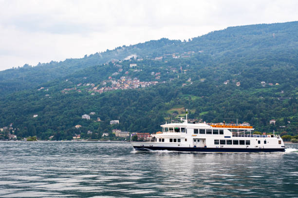 istock Passenger ferry crosses lake 2177330518
