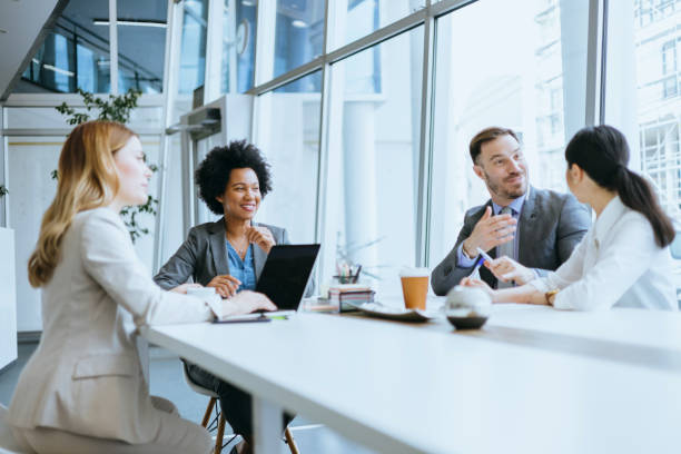 istock Multicultural business team during a meeting 2177333140