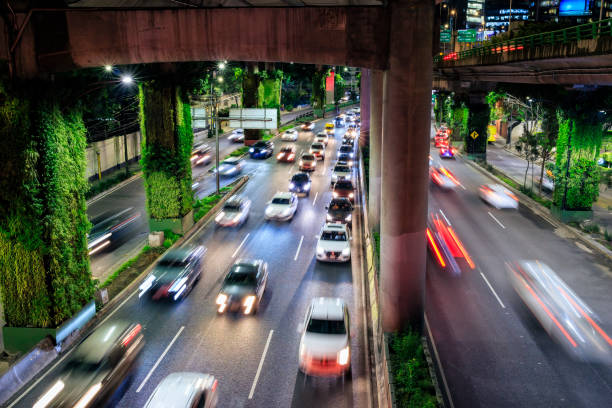 istock Night traffic in Mexico City 2177341520