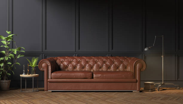 istock 3d rendering of victorian living room with a large sofa - classic style 2177342327