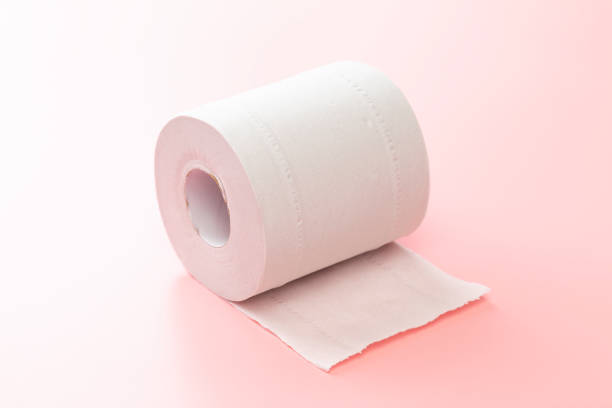 istock Toilet paper on a pink background 2177355331