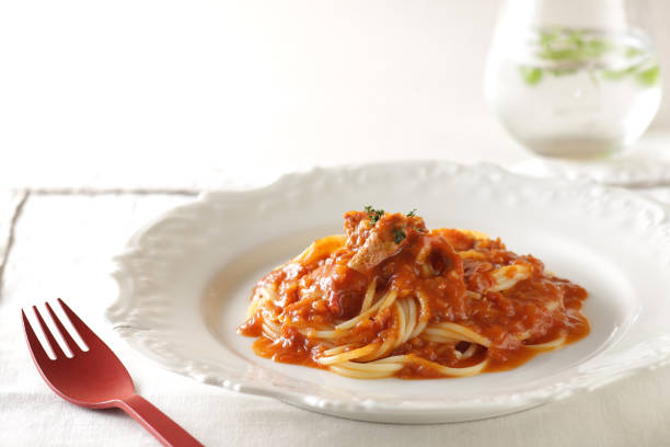 istock Various types of pasta with tomato sauce 2177359909
