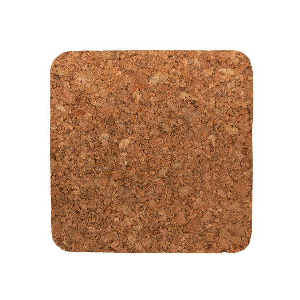istock Square cork pad for hot dishes isolated on white background 2177361331