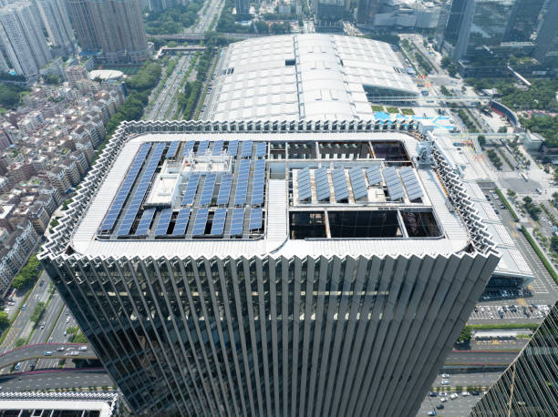 istock Solar power generation for urban buildings 2177363434