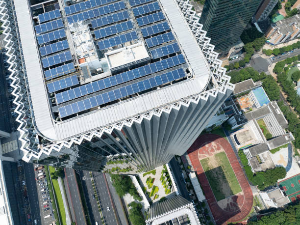 Solar power generation, green energy for urban buildings