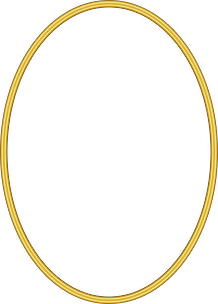 istock Gold oval Frame  gold frames Picture Frame luxury golden frame gold picture frame golden border vector framework banner Gilded Frame Ornate decoration decorative element template isolated background 2177365277