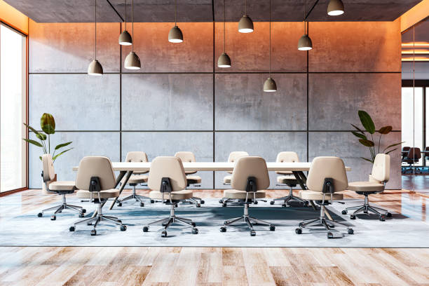 istock Modern executive conference room with contemporary design. 3D Rendering 2177369266