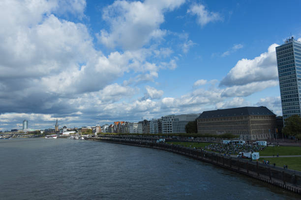 view of Dusseldorf and the Rhine