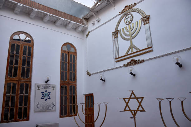 Bukhara, Uzbekistan;September,20,2024:The courtyard of the Bukhara Synagogue offers a serene glimpse into the Jewish community's history in Uzbekistan. Located in the heart of Bukharas old city, this hidden gem reflects the rich cultural diversity of the region. The synagogue, one of the few remaining Jewish places of worship in Central Asia, has served the local Jewish population for centuries. The peaceful courtyard, with its traditional architecture, is a testament to the longstanding presence of the Jewish community along the Silk Road.