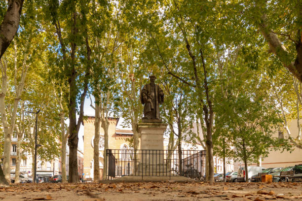 istock Place du Salin in downtown Toulouse with a small green park 2177381034
