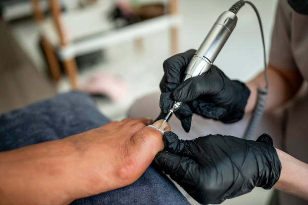 istock Professional Pedicure Treatment at Modern Nail Salon 2177381117