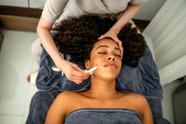 istock Relaxing Facial Treatment at Spa 2177381146
