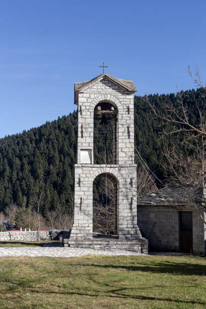 istock View of the bell tower (Trikala Province, Greece) on a sunny winter day 2177392449