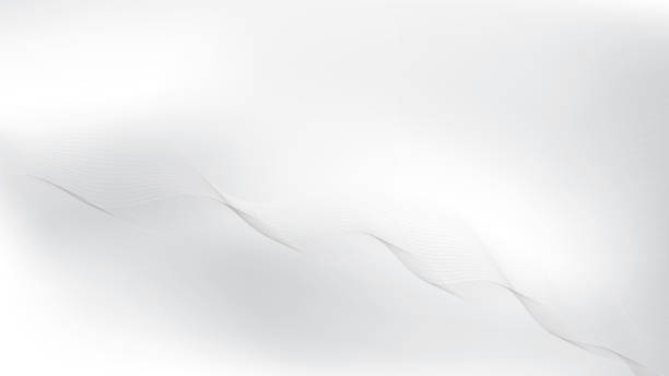 istock Abstract  white and gray color, modern design stripes background with curve lines, wavy pattern. Vector illustration. 2177400723