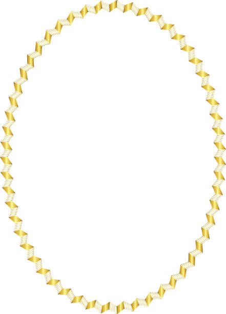 istock Gold oval Frame  gold frames Picture Frame luxury golden frame gold picture frame golden border vector framework banner Gilded Frame Ornate decoration decorative element template isolated background 2177400942