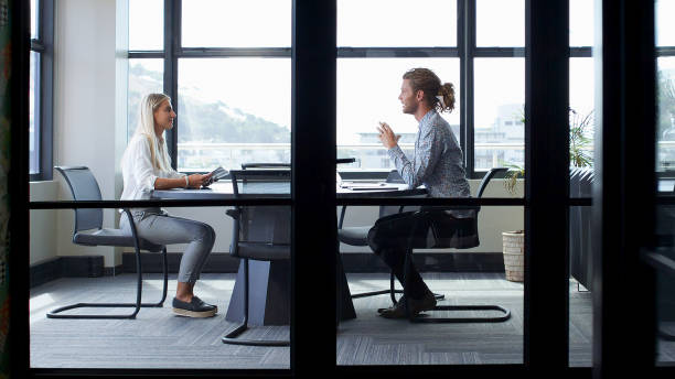 istock Businessman Interviewing Female Candidate For Job Working In Modern Office 2177413538