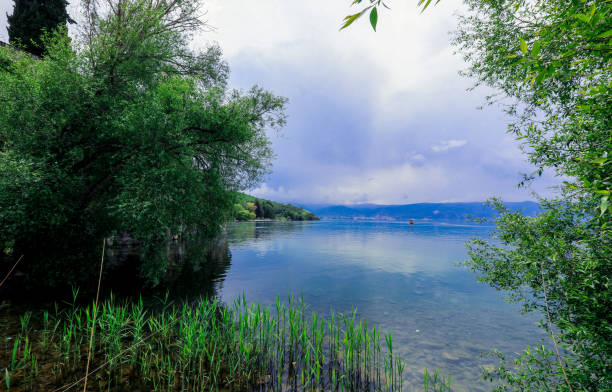 Lake view near Dedinky village in the Slovak Paradise (Slovensky raj) national park, Slovakia.