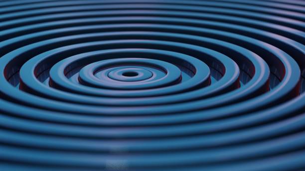 istock The Calm of Repetition: A Study in Serene Sky Blue Circles 2177417113