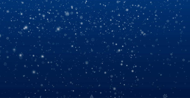 istock Snowflake design. Winter. Snowfall. White and blue. Scattered snowflakes. December theme. Snowy landscape. Hurricane. Christmas cards. on transparent background. Vector snow 2177421565