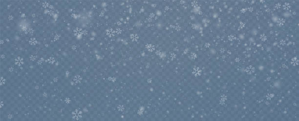 istock Snowflake design. Winter. Snowfall. White and blue. Scattered snowflakes. December theme. Snowy landscape. Hurricane. Christmas cards. on transparent background. Vector snow 2177421598