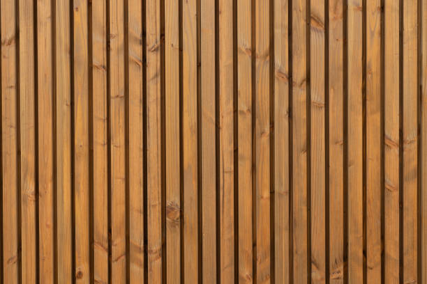 istock Natural Wooden Plank Wall Featuring an Enhanced Vertical Texture Design and Finish 2177426851