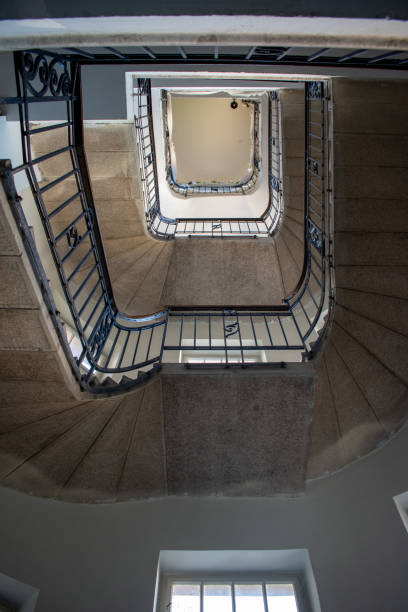 istock Staircase in a building liminal space in old building. 2177427260