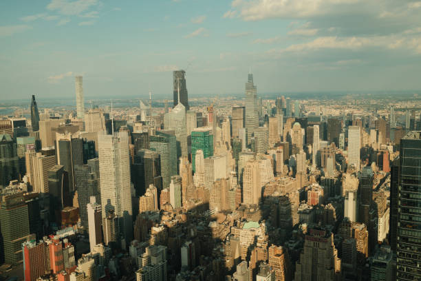istock New york city skyline casting long shadows on sunny afternoon 2177429371