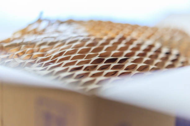 Eco friendly brown paper honeycomb wrap for product packaging parcel carton box