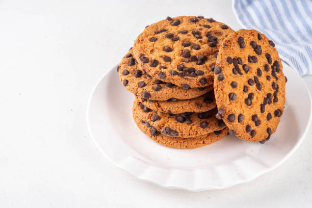 istock Traditional Christmas american chocolate chip cookies 2177436478