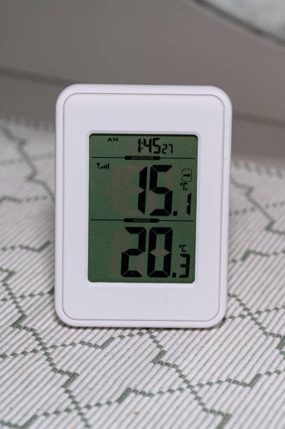 istock Thermometer showing indoor and outdoor degrees in Celcius 2177437688
