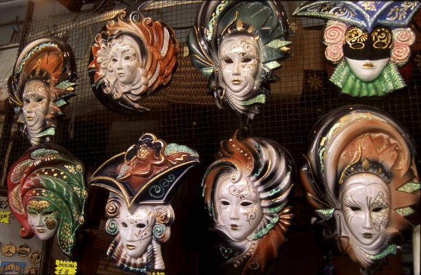 Italy, Venice - (10/08/2024) - typical venetian carnival masks