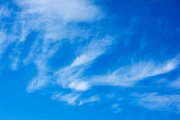 istock Beautiful blue sky background. Vivid blue sky and cloud texture 2177441745