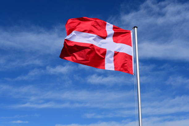 istock the flag of Denmark flutters in the wind 2177442732