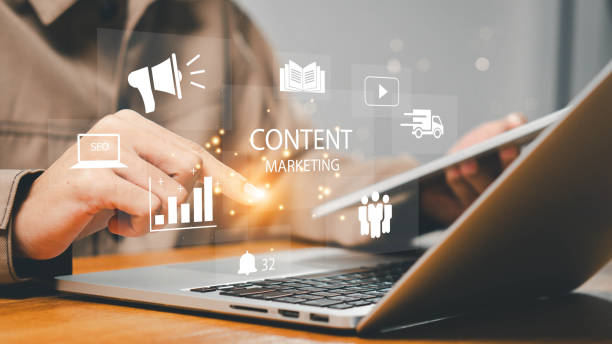istock Content marketing concept. Digital marketing strategy idea concept. Business, Technology, Internet and network concept. Creative idea with technology online for earning profit. 2177446534