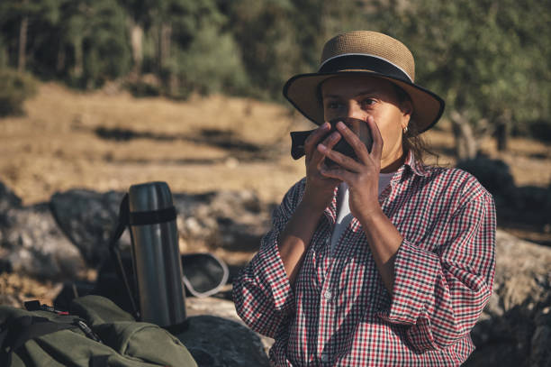 istock Mature woman enjoying outdoor exploration 2177450089