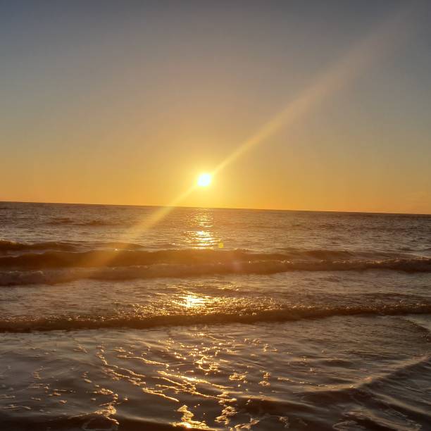 istock Golden sunset over ocean at the beach. 2177453735