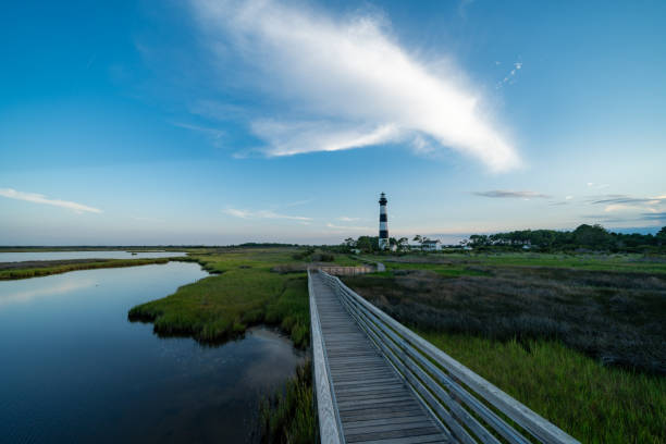 istock Bodie Island Lighthouse at dusk golden hour, Outer Banks, North Carolina. 2177454876
