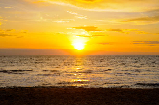 istock Sea and bright sunrise. Concept - travel. 2177459738