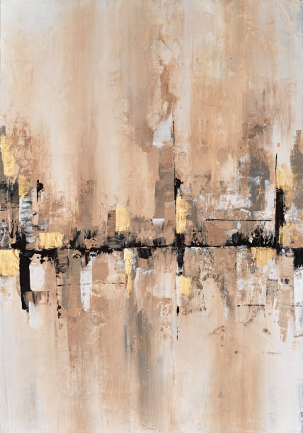 istock Vibrant abstract painting in modern impressionism, hand-drawn with dynamic brushstrokes. Rich in texture and depth,  artwork showcases a unique blend of colors, perfect for contemporary decor 2177461433
