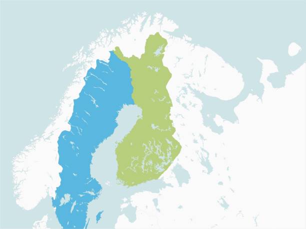 Outline Of The Map Of Sweden And Finland Stock Download Outline Of The Map Of Sweden And Finland 