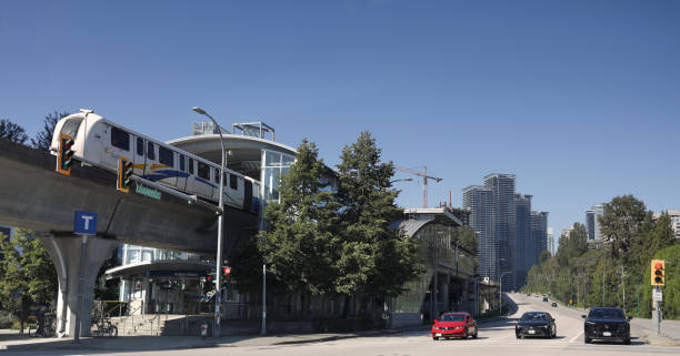 Waterfront station SeaBus Terminal connecting bridge. Vancouver, Canada