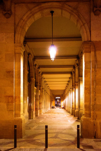 istock Illuminated Archways at Night barcelona 2177478215