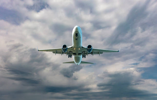 istock Commercial Jet airplane flying over clouds. 2177478803
