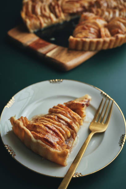 Fresh Baked Apple Pie in Domestic Kitchen
