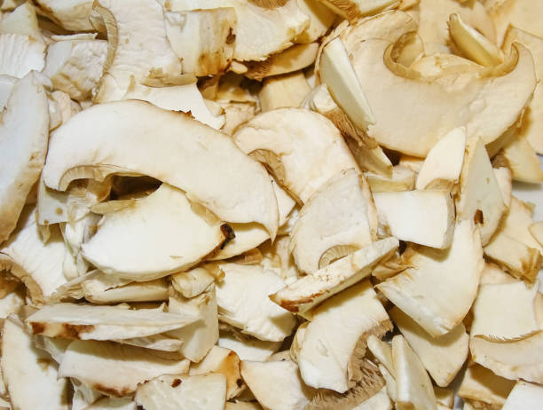 istock Pile of chopped brown champignon mushrooms 2177484852