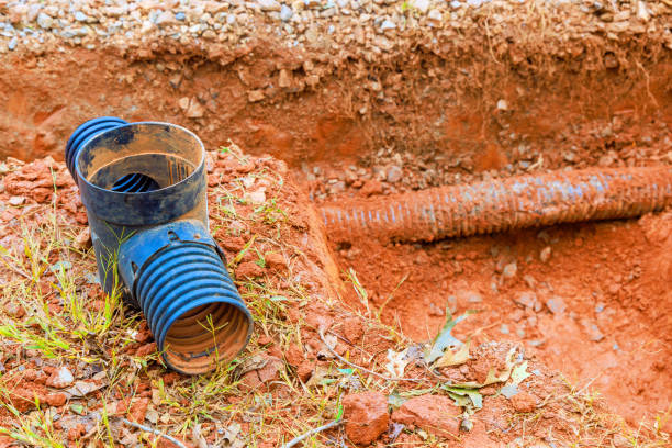 istock In event that damaged storm drain systems are to be replaced, replace underground storm sewers in a trench 2177496835